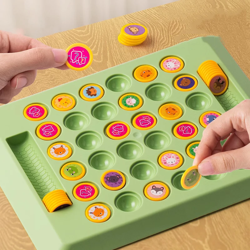 Board Game Flip 7 - Educational Animal Flip Chess Flip To