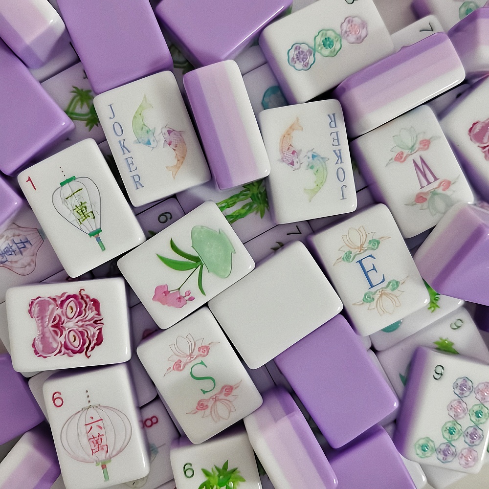 Board Game Mahjong - Portable American Mahjong Game Set, OMHJGO