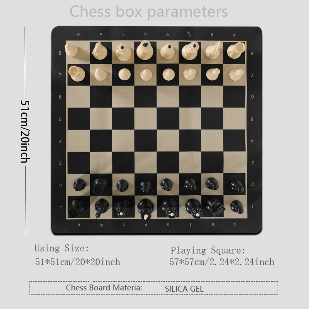20-Inch Portable Folding Chess - Magnetic Travel Chess review and price