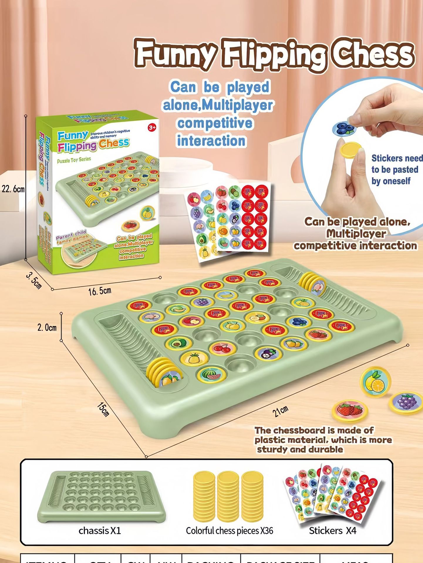 Flip Chess Board Game Interact - Board Game Flip 7 review and price