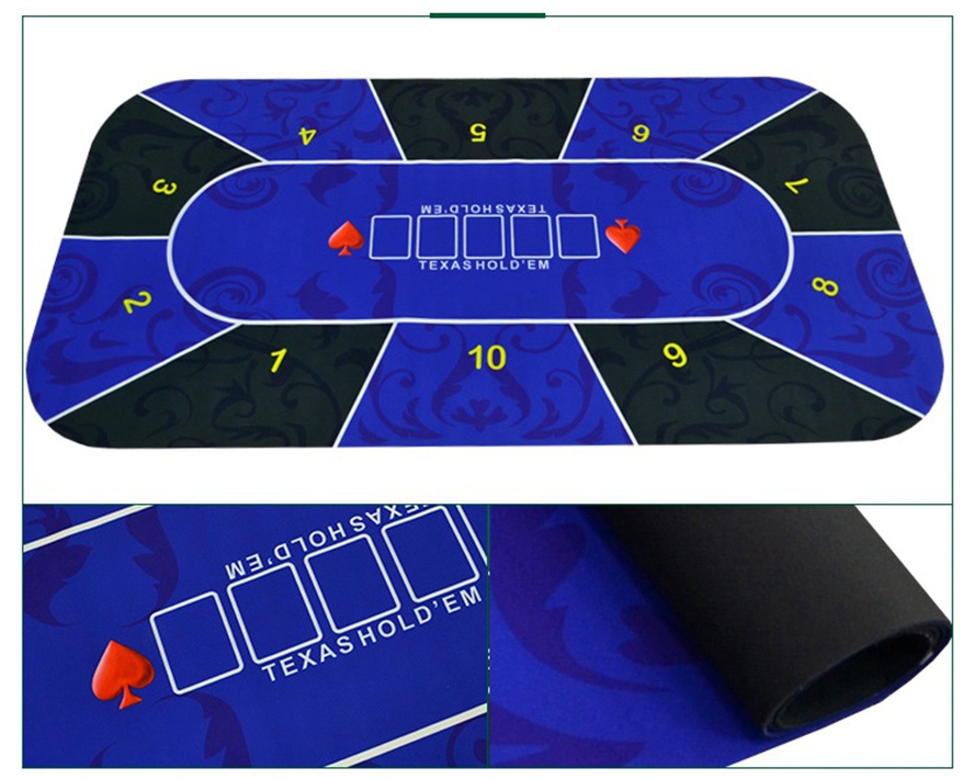 1.2*0.6m Texas Hold'em Poker R - Board Game With Chips review and price