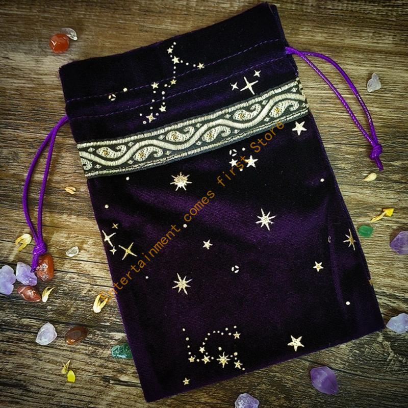 Flannel Tarot Bag Dices Drawst - Board Game Store review and price
