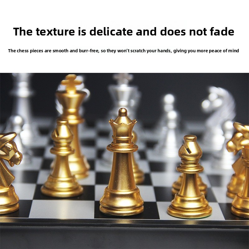 Magnetic Gold Silver Chess Set - Magnetic Travel Chess review and price
