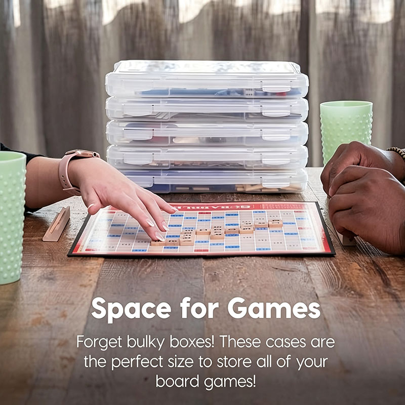 2 Pack Clear Slim Board Game S - Board Game Organization review and price