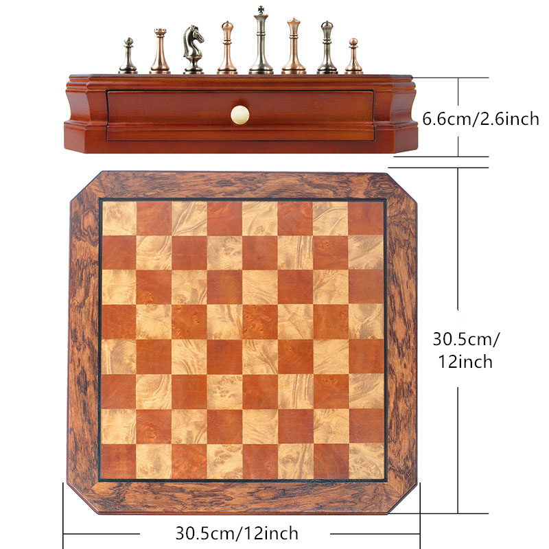 High-end chessboard 30.5cm/12i - Magnetic Travel Chess review and price