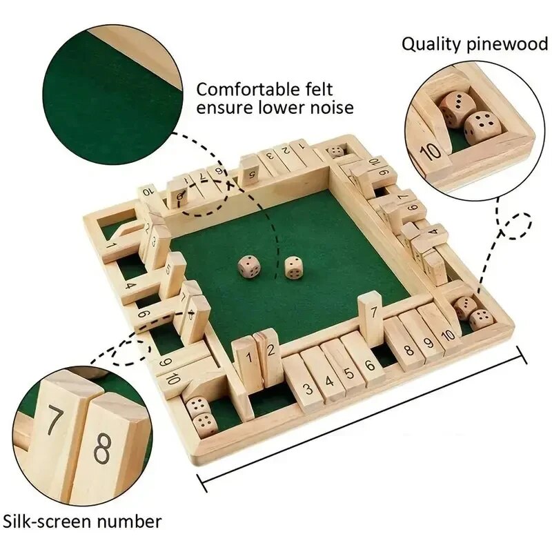 Deluxe Four Sided 10 Numbers S - Board Game Organization review and price