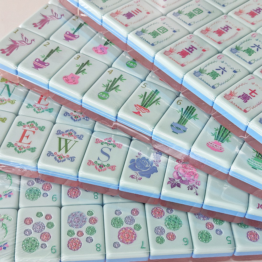 Engraved Pearl Pink Acrylic Am - Board Game Mahjong review and price