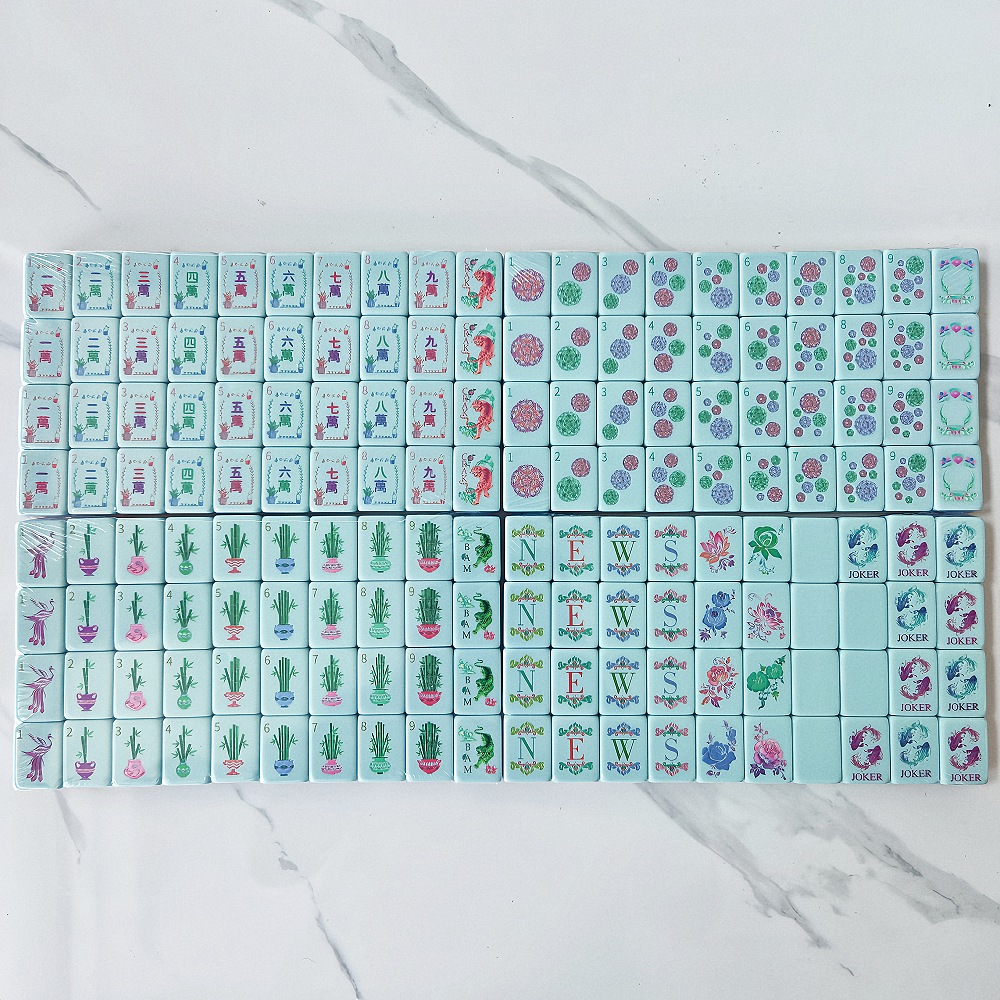 Engraved Pearl Pink Acrylic Am - Board Game Mahjong review and price